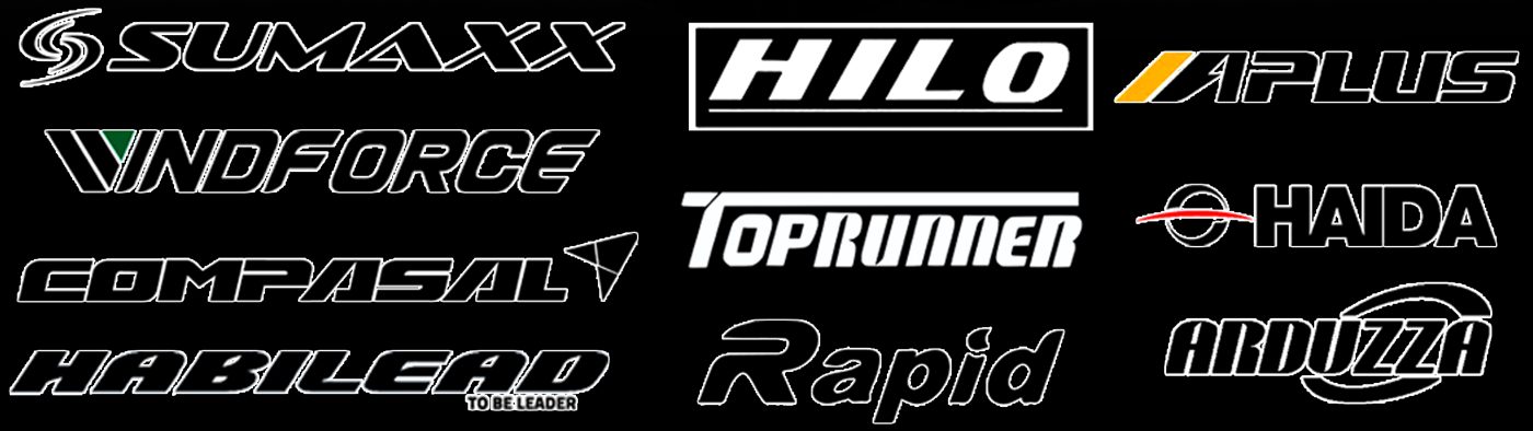 Sumaxx, Windforce, Compasal, Habilead, Hilo, Toprunner, Rapid, Aplus, Haida, Arduzza